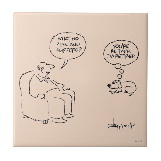 Retired Tegeltje (Voorkant)