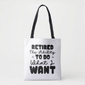 Retired Tote Tote Bag (Voorkant)