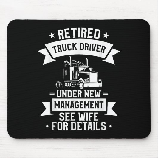 Retired Truck Driver Funny Retirement Quote For A Muismat (Voorkant)