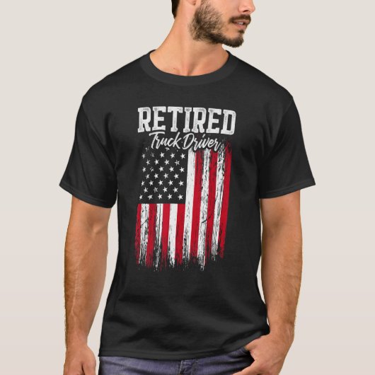 Retired Truck Driver Trucker Retirement 1 T-shirt (Voorkant)