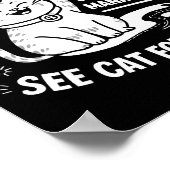 Retired Under New Management - Funny Cat Retiremen Poster (Hoek)