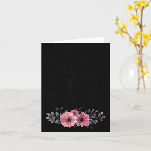 Retired Under New Management Grandson Funny Grandm Kaart (Gele Bloem)