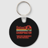 Retired Under New Management Retirement Gift Chiro Sleutelhanger (Voorkant)