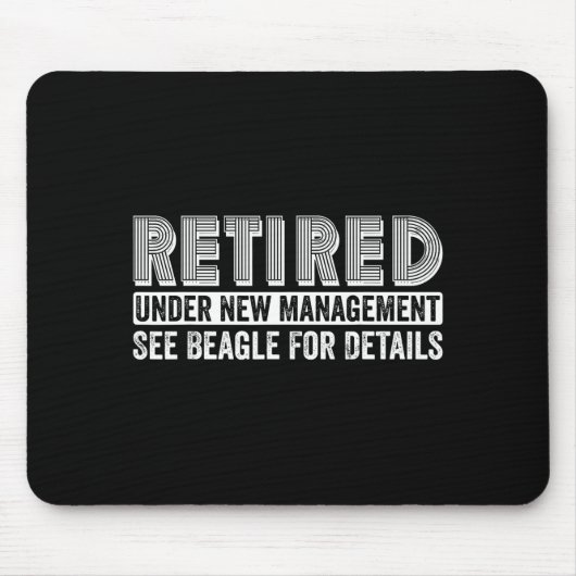 Retired Under New Management See Beagle For Detail Muismat (Voorkant)