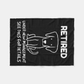 Retired Under New Management See Dogs For Detail D Fleece Deken (Voorkant (Horizontaal))