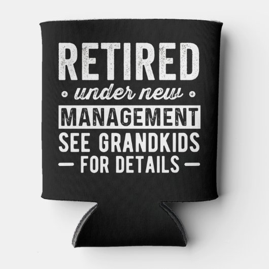 Retired Under New Management see Grandkids Blikjeskoeler (Voorkant)