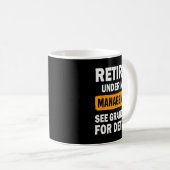 Retired Under New Management See Grandkids For Det Koffiemok (Voorkant rechts)