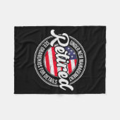 Retired Under New Management See Grandkids Funny R Fleece Deken (Voorkant (Horizontaal))