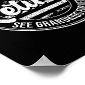 Retired Under New Management See Grandkids Funny R Poster (Hoek)