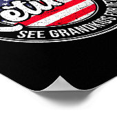 Retired Under New Management See Grandkids Funny R Poster (Hoek)