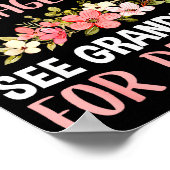 Retired Under New Management See Grandkids Funny R Poster (Hoek)