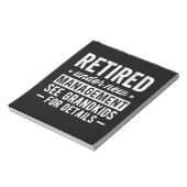 Retired Under New Management see Grandkids Notitieblok (Linkerzijde)