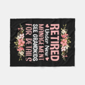 Retired Under New Management See Grandkids Retirem Fleece Deken (Voorkant (Horizontaal))