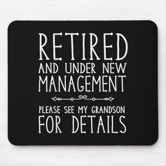 Retired Under New Management - See Grandson For De Muismat (Voorkant)