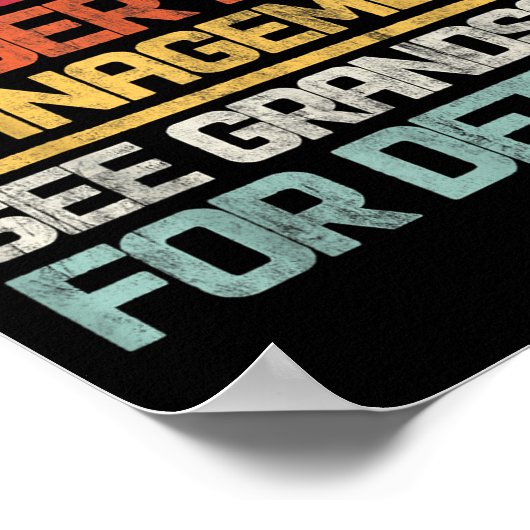 Retired Under New Management See Grandson For Deta Poster (Hoek)