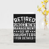 Retired Under New Management, See My Daughters For Kaart (Gele Bloem)