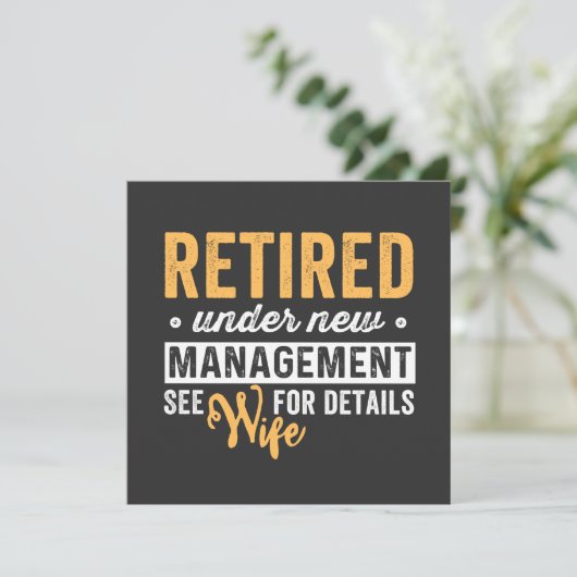 retired under new management see wife for details. kaart (Staand voorkant)