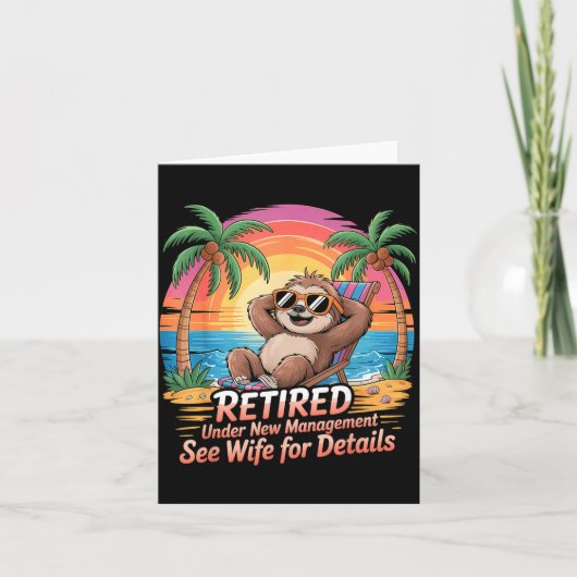 Retired Under New Management See Wife For Details Kaart (Voorkant)