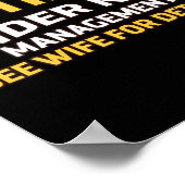 Retired Under New Management See Wife For Details  Poster (Hoek)