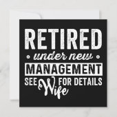 retired under new management see wife for details. save the date (Voorkant)