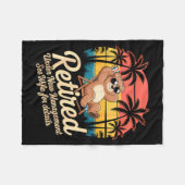 Retired Under New Management See Wife Funny Retire Fleece Deken (Voorkant (Horizontaal))