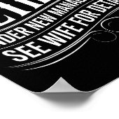 Retired Under New Management See Wife Funny Retire Poster (Hoek)