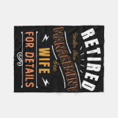 Retired Under New Management See Wife Retirement  Fleece Deken (Voorkant (Horizontaal))