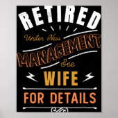 Retired Under New Management See Wife Retirement  Poster (Voorkant)