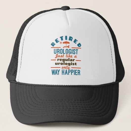 Retired Urologist Urology Retication Happier Trucker Pet (Voorkant)