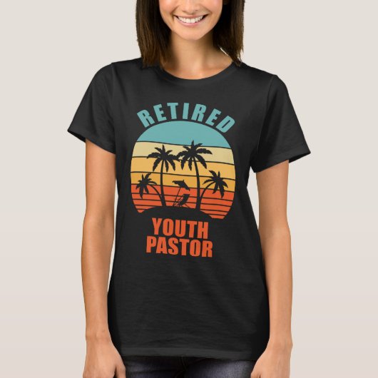 Retired Youth Pastor  Minister Happy Retirement T-shirt (Voorkant)