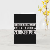 Retired Zookeeper Funny Zoo Keeper Retirement Kaart (Gele Bloem)