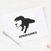 Retiredasaurus Vierkante Sticker (Envelop)
