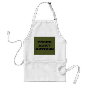 Retiree Apron Proud Army Standaard Schort