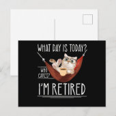 Retiree Cat Lover Gepensioneerd Funny Retirement Briefkaart (Voorkant / Achterkant)