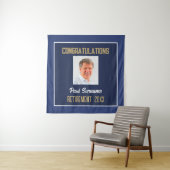 Retiree Congrats! Afmetingen foto-uittredingsmuur Wandkleed (In situ)