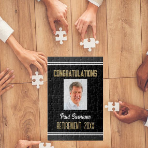 Retiree Gift. Foto Retirement Puzzle Legpuzzel