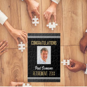 Retiree Gift. Foto Retirement Puzzle Legpuzzel