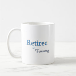 Retiree in opleiding koffiemok