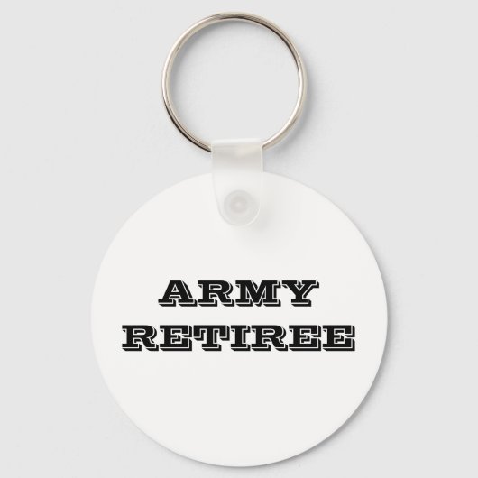 Retiree Leger Sleutelhanger (Voorkant)