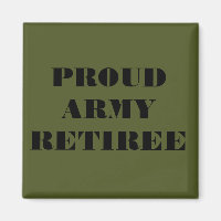 Retiree Magnet Proud