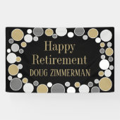 Retiree party! Aangepaste pensioenbanner Spandoek (Horizontaal)