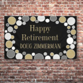 Retiree party! Aangepaste pensioenbanner Spandoek