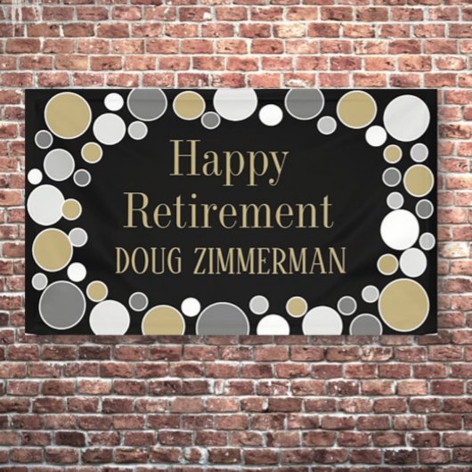 Retiree party! Aangepaste pensioenbanner Spandoek