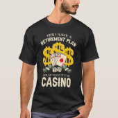 Retiremen voor gokken Poker in ruste mama papa T-shirt (Voorkant)