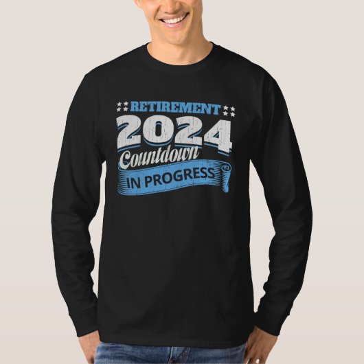 Retirement 2024 Countdown In Progress  Retiring Qu T-shirt (Voorkant)