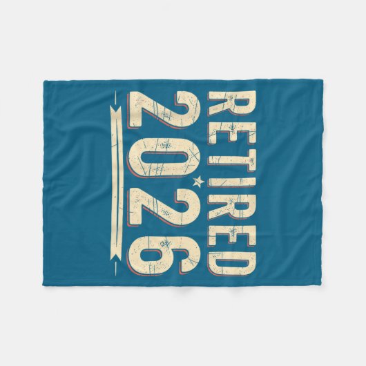 Retirement 2026 Countdown Retired Ly Dom  Fleece Deken (Voorkant (Horizontaal))