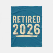 Retirement 2026 Countdown Retired Ly Dom  Fleece Deken (Voorkant)