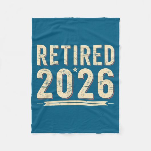 Retirement 2026 Countdown Retired Ly Dom  Fleece Deken (Voorkant)