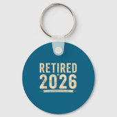 Retirement 2026 Countdown Retired Ly Dom Sleutelhanger (Voorkant)