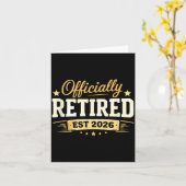 Retirement 2026 funny not problem anymore for men kaart (Gele Bloem)